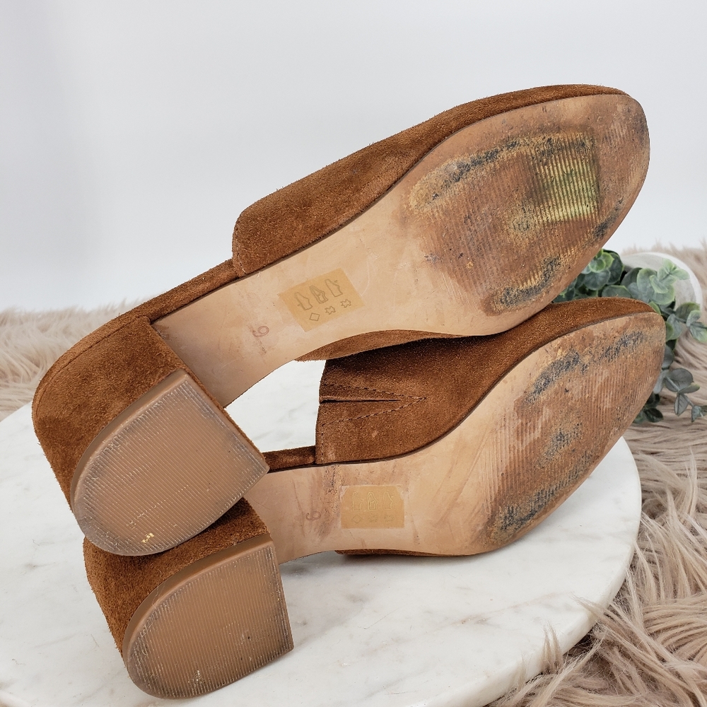 Madewell Walker Mule in Burnt Sienna Brown Suede - Picture 8 of 8